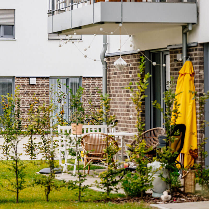 Schöne Wohnung mit Terrasse in ruhiger Wohngegend